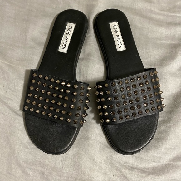 Steve Madden Shoes - Steve Madden Farryn Black slides